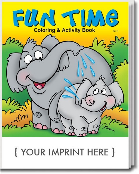 CS0568 Fun Time Coloring And Activity BOOK With Custom Imprint